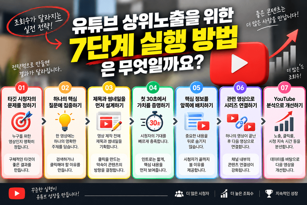 유튜브 상위노출 알고리즘