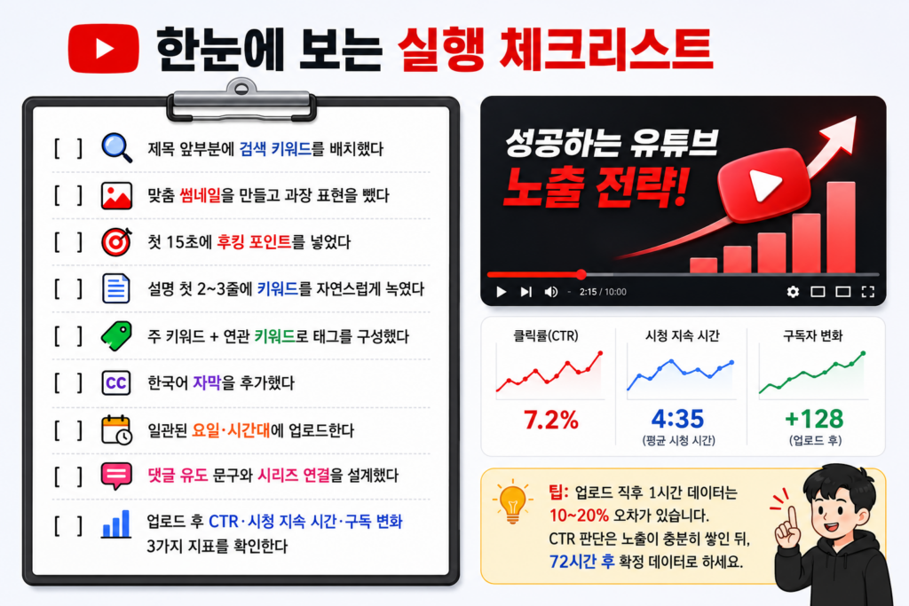 유튜브 검색 상위노출 방법