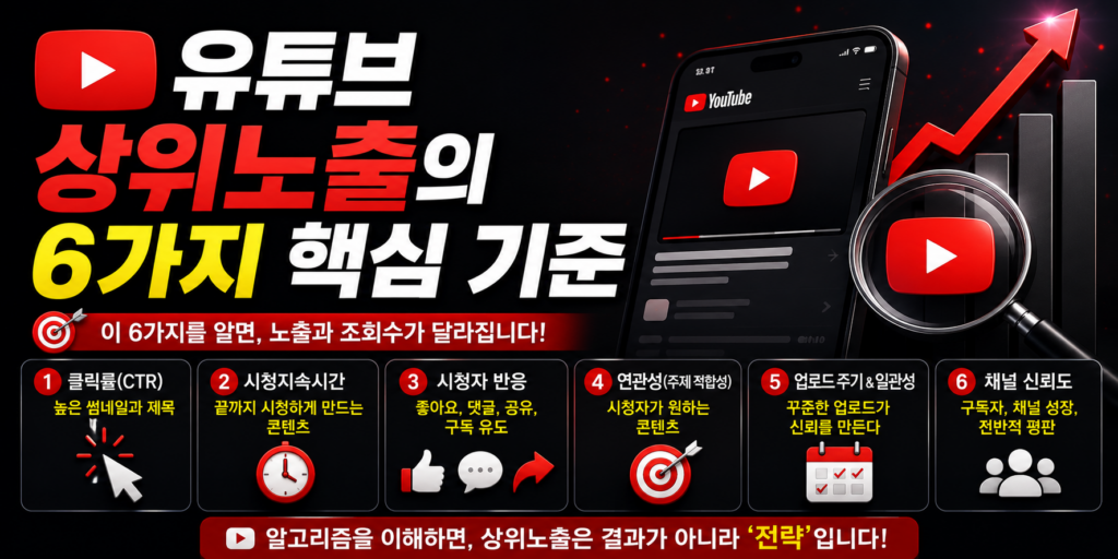 유튜브 상위노출 원리