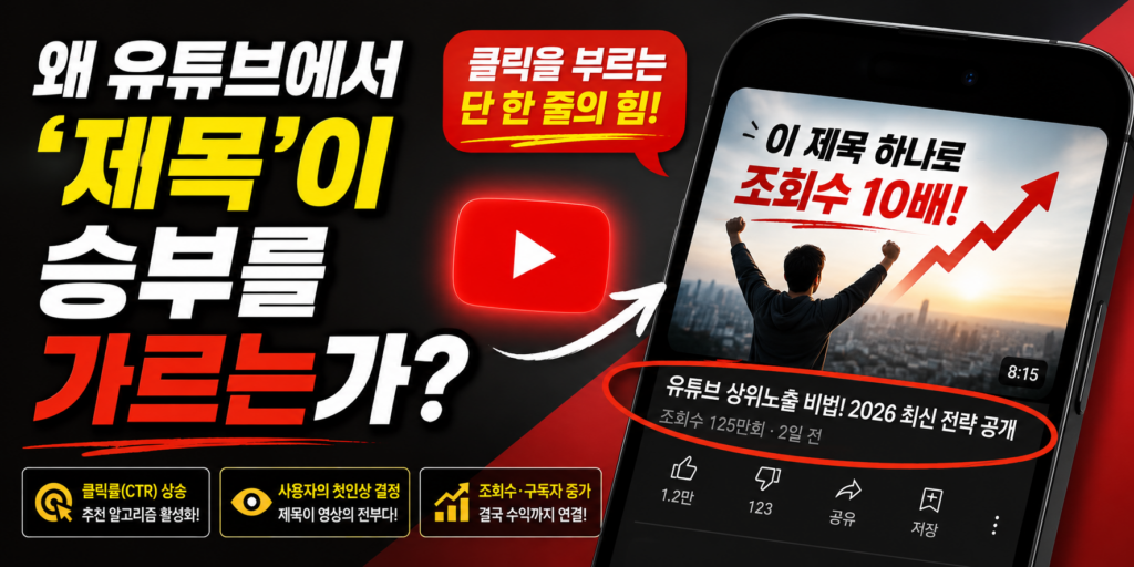 유튜브 상위노출 제목 작성법