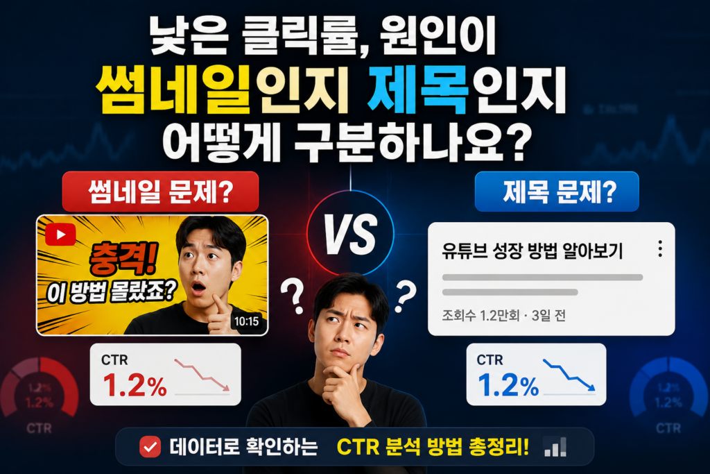 유튜브 클릭률 높이기