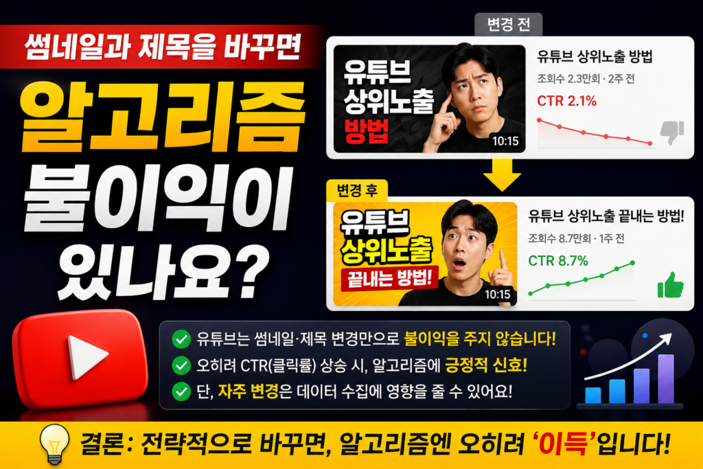 유튜브 클릭률 높이기