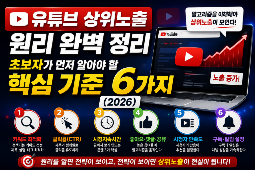 유튜브 상위노출 원리