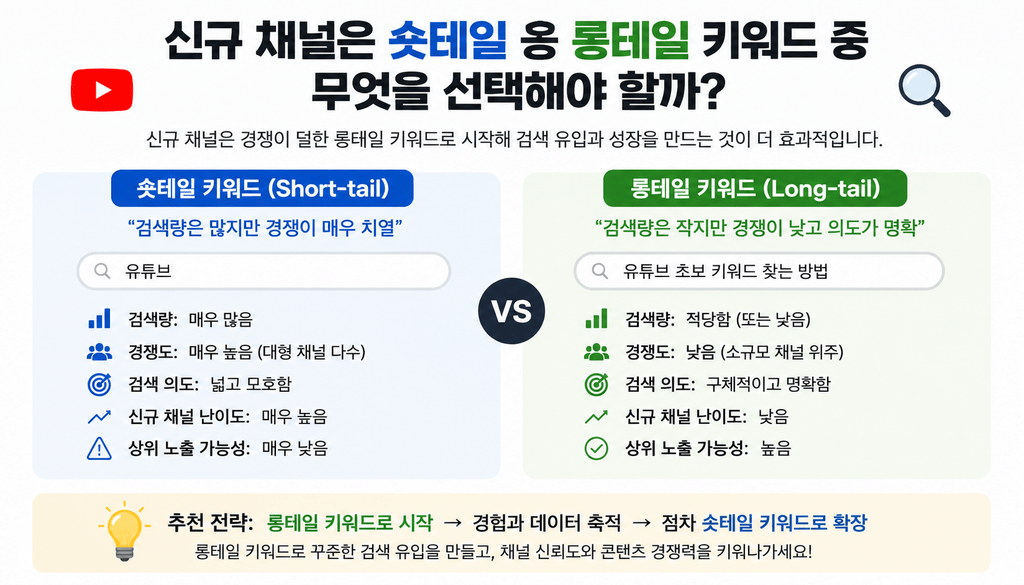 유튜브 상위노출을 위한 키워드