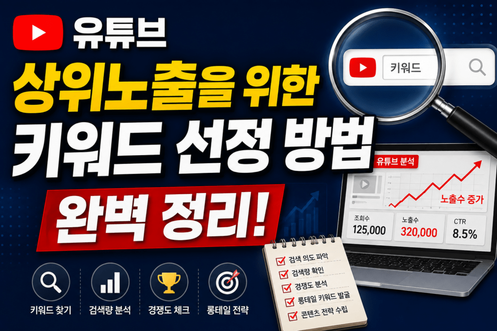 유튜브 상위노출 키워드전략