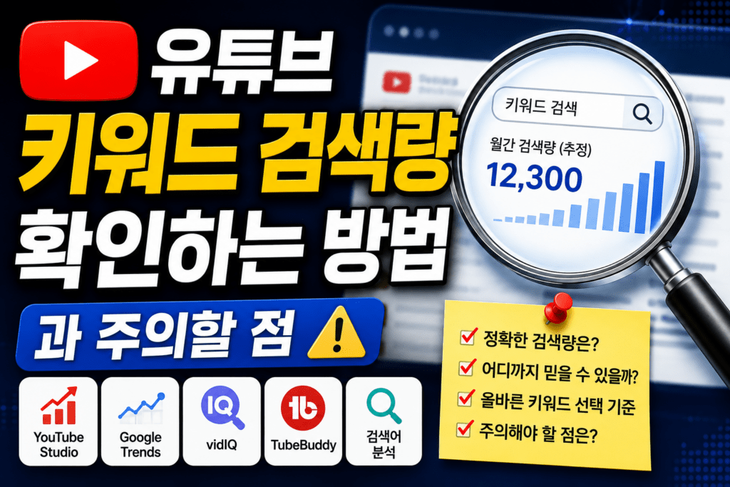 유튜브 키워드 검색량