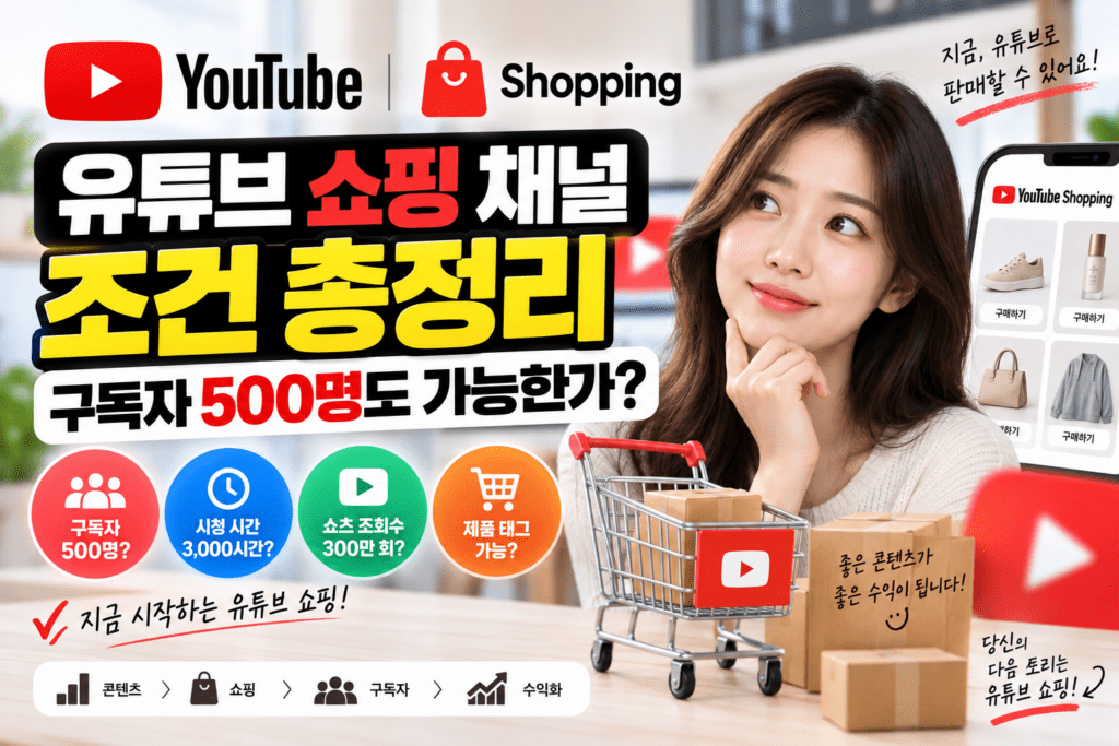 유튜브 쇼핑채널 운영
