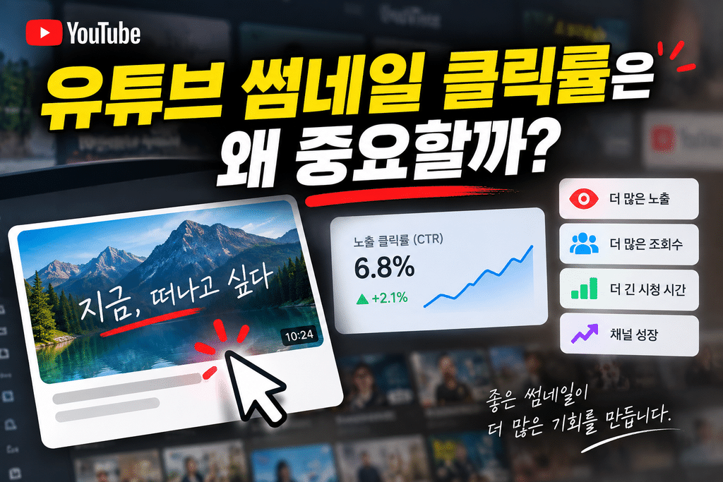 유튜브 썸네일 클릭률
