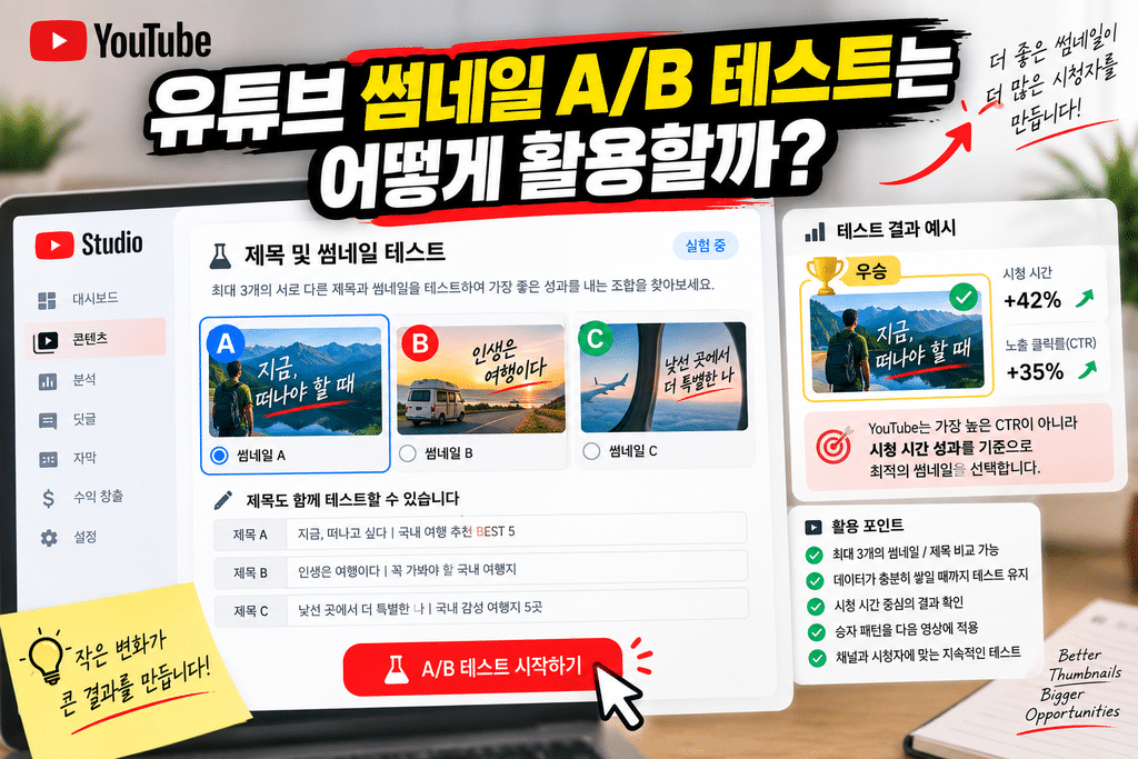 유튜브 썸네일 클릭률